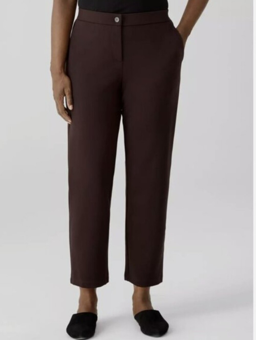 Eileen Fisher CasisFlex Tencel Slouchy Ponte Ankle Pants #3909